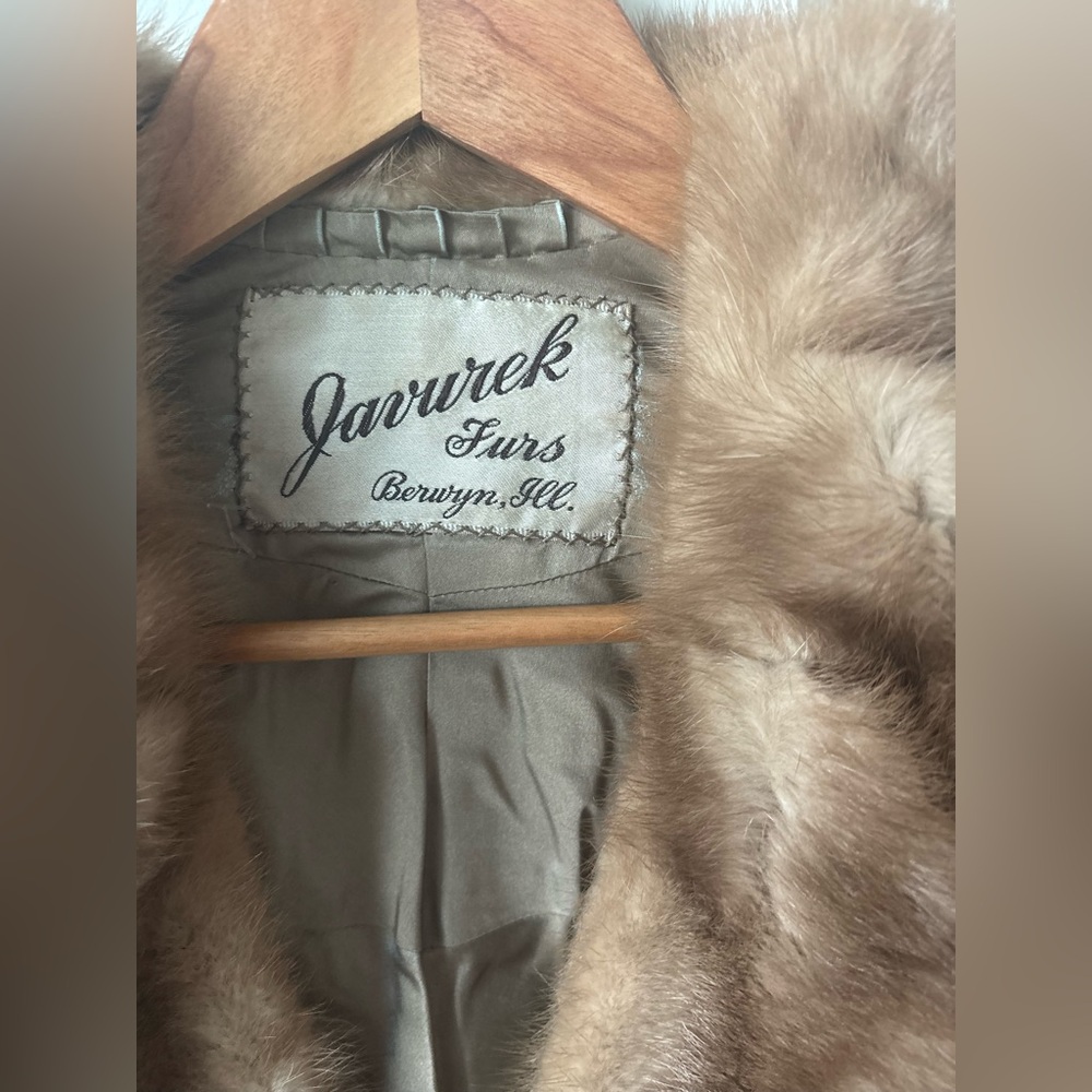 Vintage JAVUREK, Berwyn, Illinois Fur Stole - Picture 2 of 6